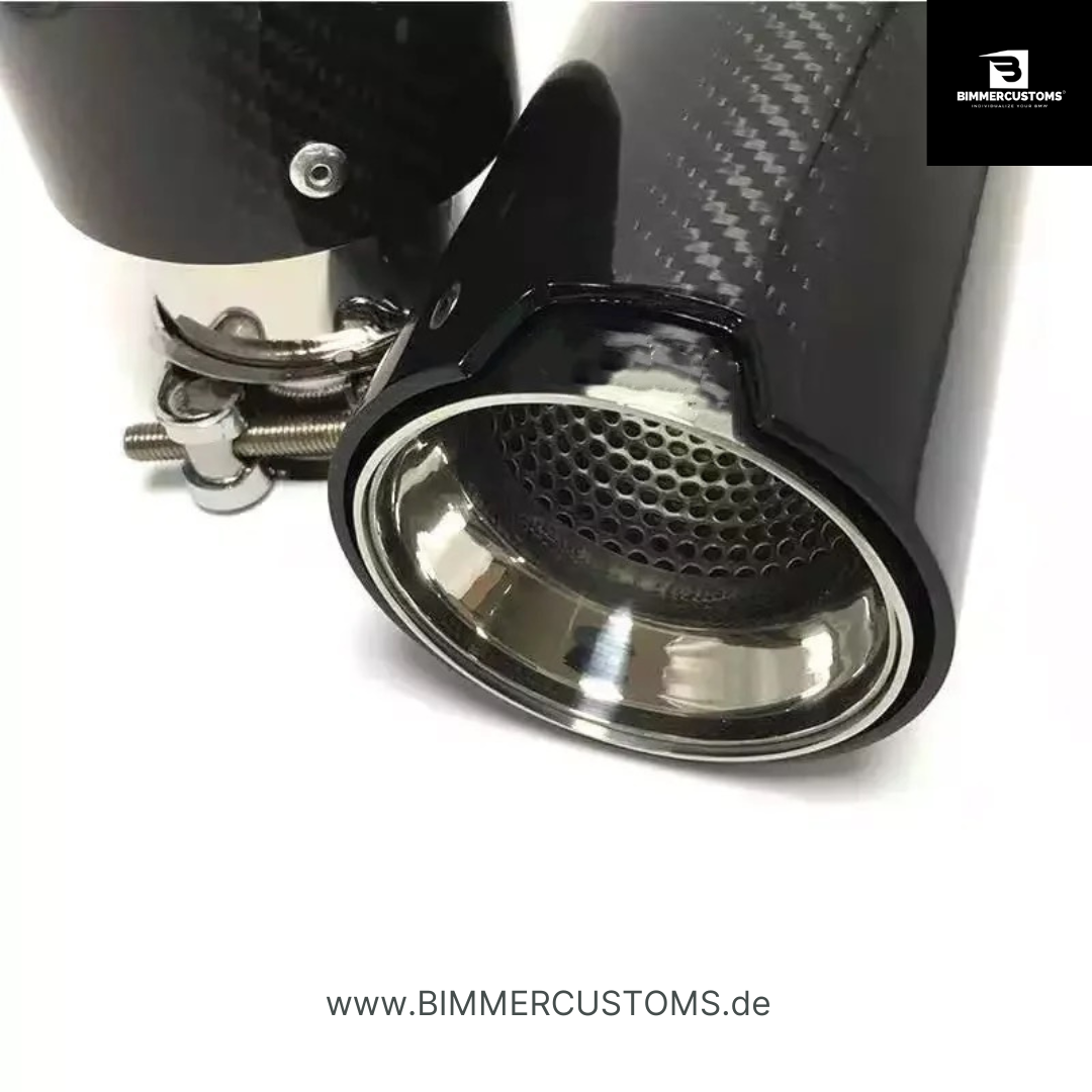 BIMMERCUSTOMS CARBONFIBER AUSPUFFBLENDE PASSEND FÜR BMW M2 M3 M4 F87 F80 F82 F83