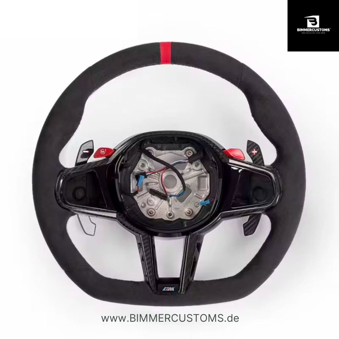 LCI LEDER ALCANTARA LENKRAD PASSEND FÜR BMW G Reihe M2 M3 M4 G87 G80 G81 G82 G83 G20 G21 F40 G30 G32 F90