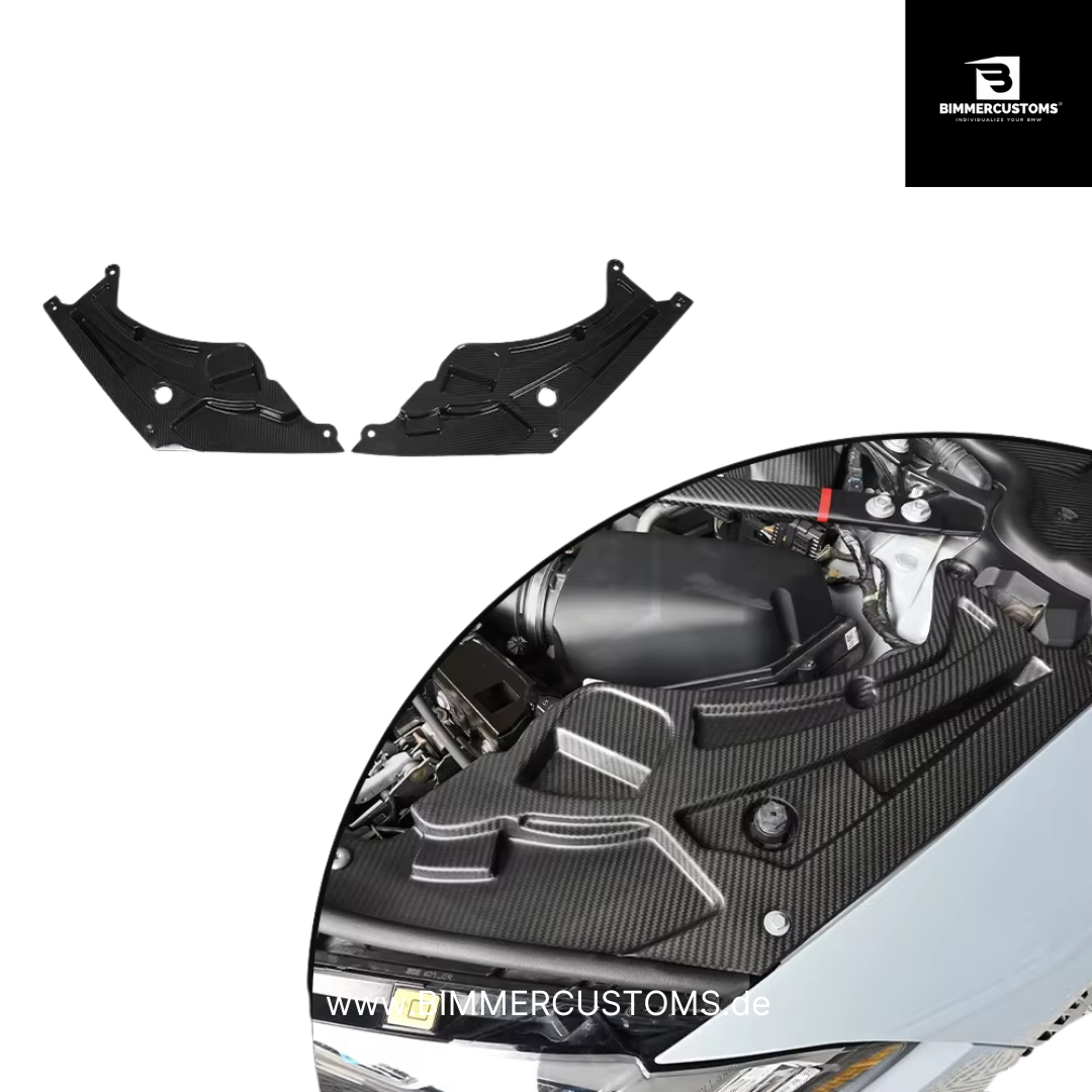 Echt-Carbon Engine Bay Upgrade Kit – Passend für BMW G87 / G80 G81 / G82 G83 (S58) | BIMMERCUSTOMS