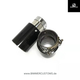 BIMMERCUSTOMS CARBONFIBER AUSPUFFBLENDE PASSEND FÜR BMW M2 M3 M4 F87 F80 F82 F83