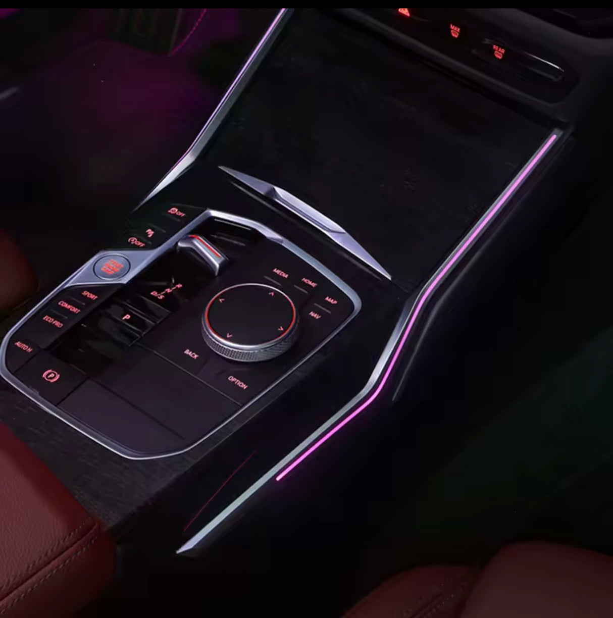 Ambientebeleuchtung Mittelkonsole Plug & Play passend für BMW G20 / G80 / G81