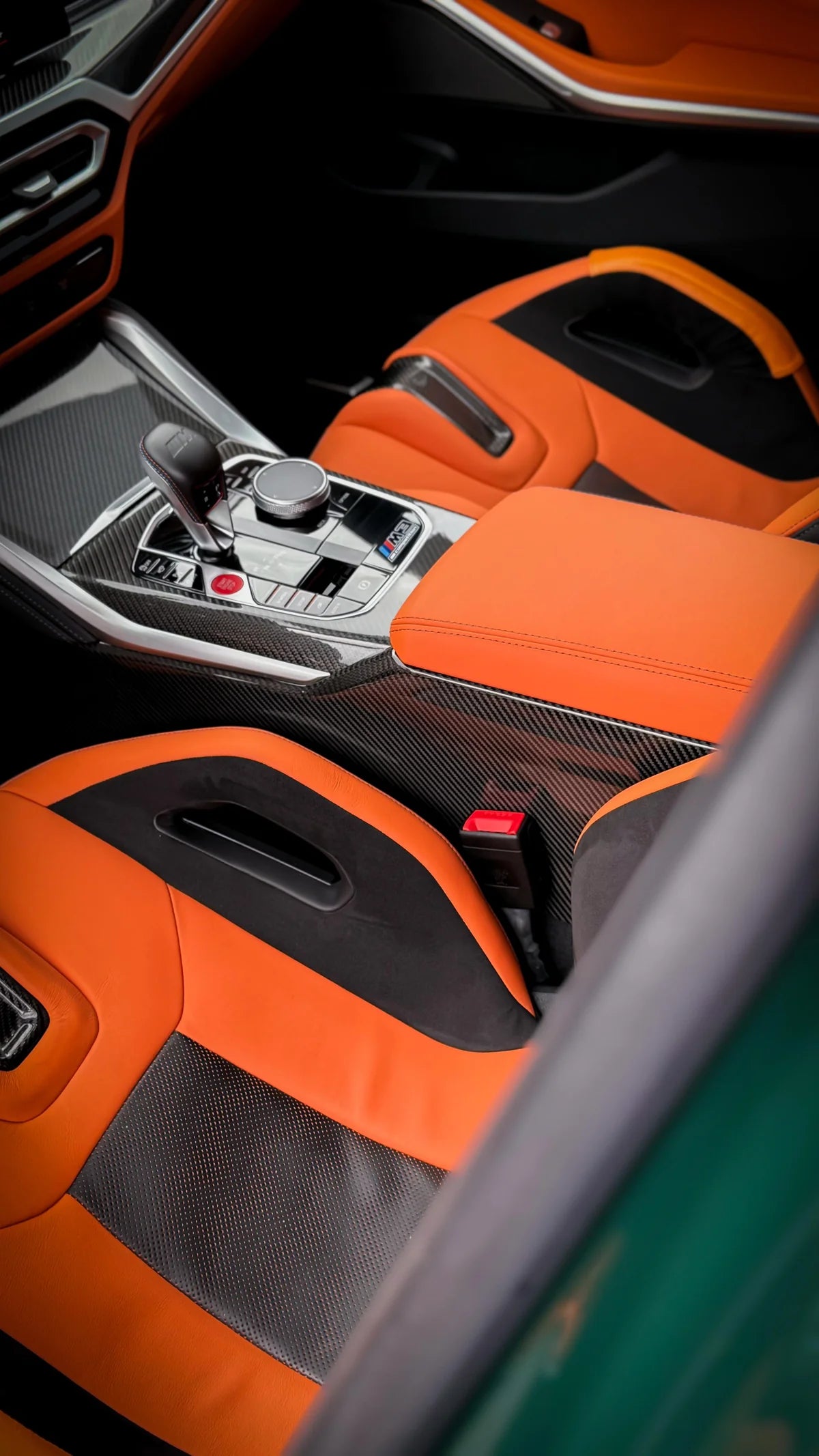 Carbonfiber lnterior Center Konsole passend für BMW 2er 3er M2 M3 M4 G20 G42 G22 G80 G82 G87