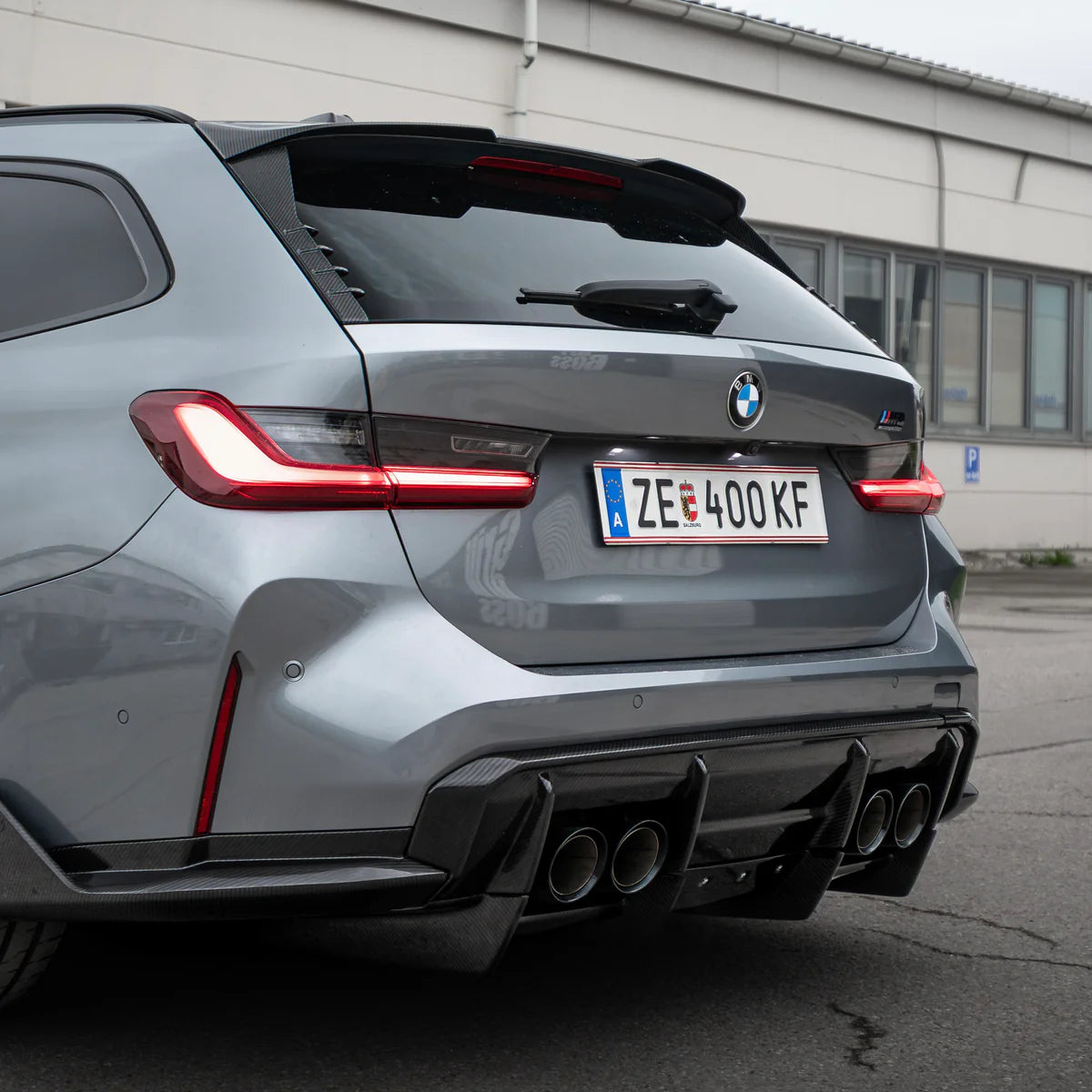 CARBON Heckspoiler 3-teilig passend für BMW M3 Touring G81  | inkl. TÜV