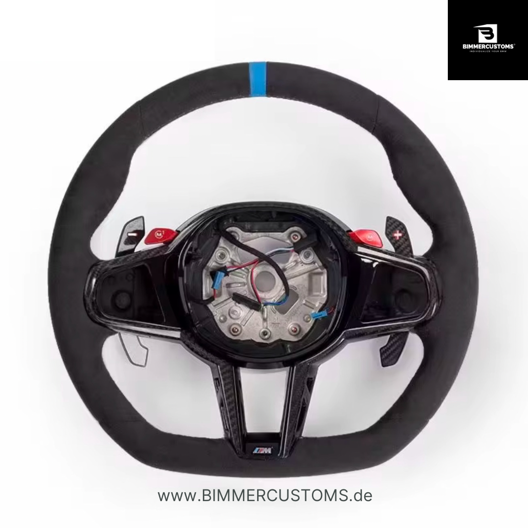 LCI LEDER ALCANTARA LENKRAD PASSEND FÜR BMW G Reihe M2 M3 M4 G87 G80 G81 G82 G83 G20 G21 F40 G30 G32 F90