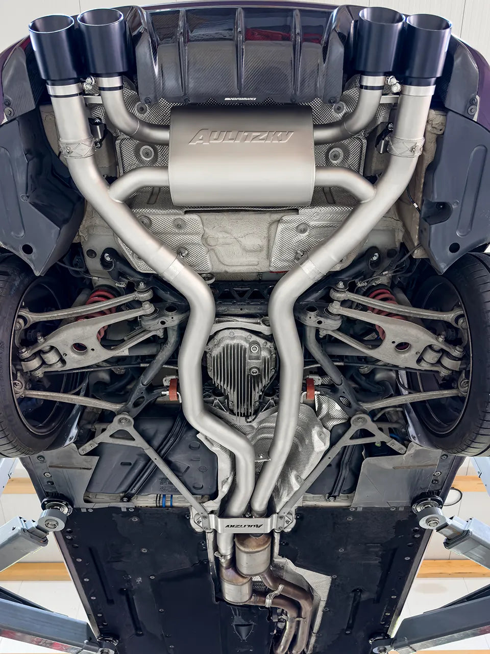 Aulitzky Exhaust ECE Klappen Abgasanlage 3” (76mm) für BMW M2 Competition & M2 CS F87 | S55