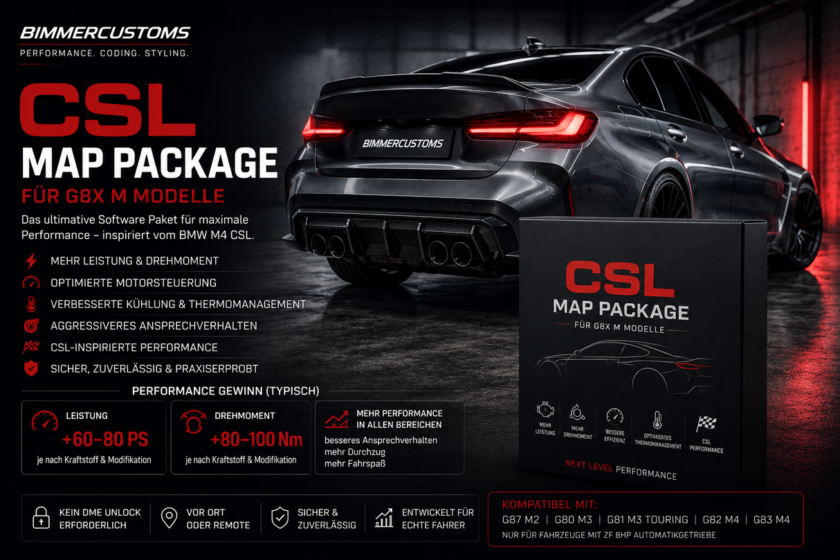 BIMMERCUSTOMS CSL MAP PACKAGE für BMW G8X M Modelle