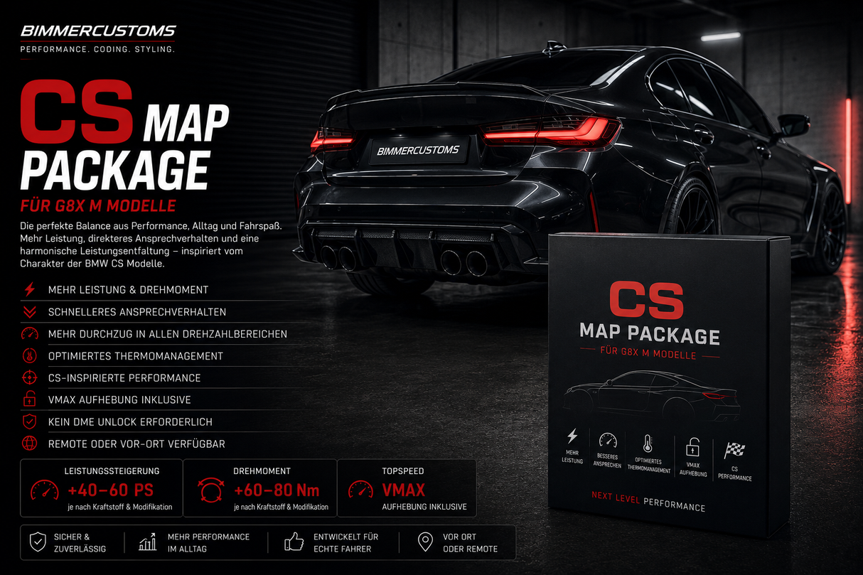CS SOFTWARE PAKET FÜR BMW M2 M3 M4 G87 G80 G81 G82 G83
