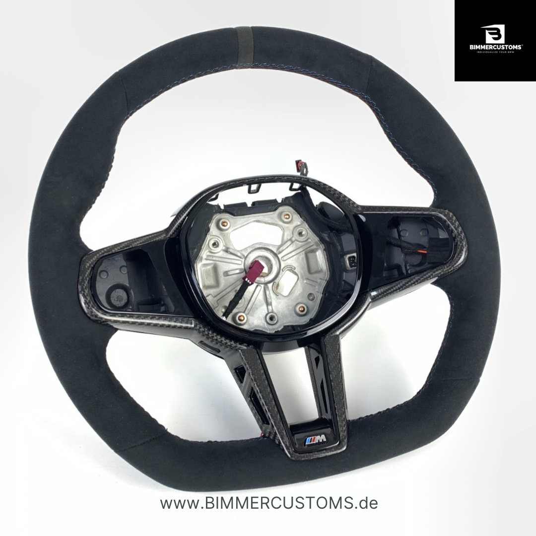LCI LEDER ALCANTARA LENKRAD PASSEND FÜR BMW G Reihe M2 M3 M4 G87 G80 G81 G82 G83 G20 G21 F40 G30 G32 F90