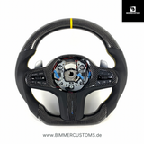 BIMMERCUSTOMS CARBONFIBER LEDER LENKRAD PASSEND FÜR BMW F40 G20 G21 G26 G80 G81 G82 G87 G83 F90