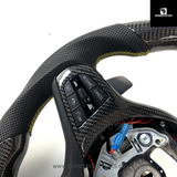 BIMMERCUSTOMS CARBONFIBER LEDER LENKRAD PASSEND FÜR BMW F40 G20 G21 G26 G80 G81 G82 G87 G83 F90
