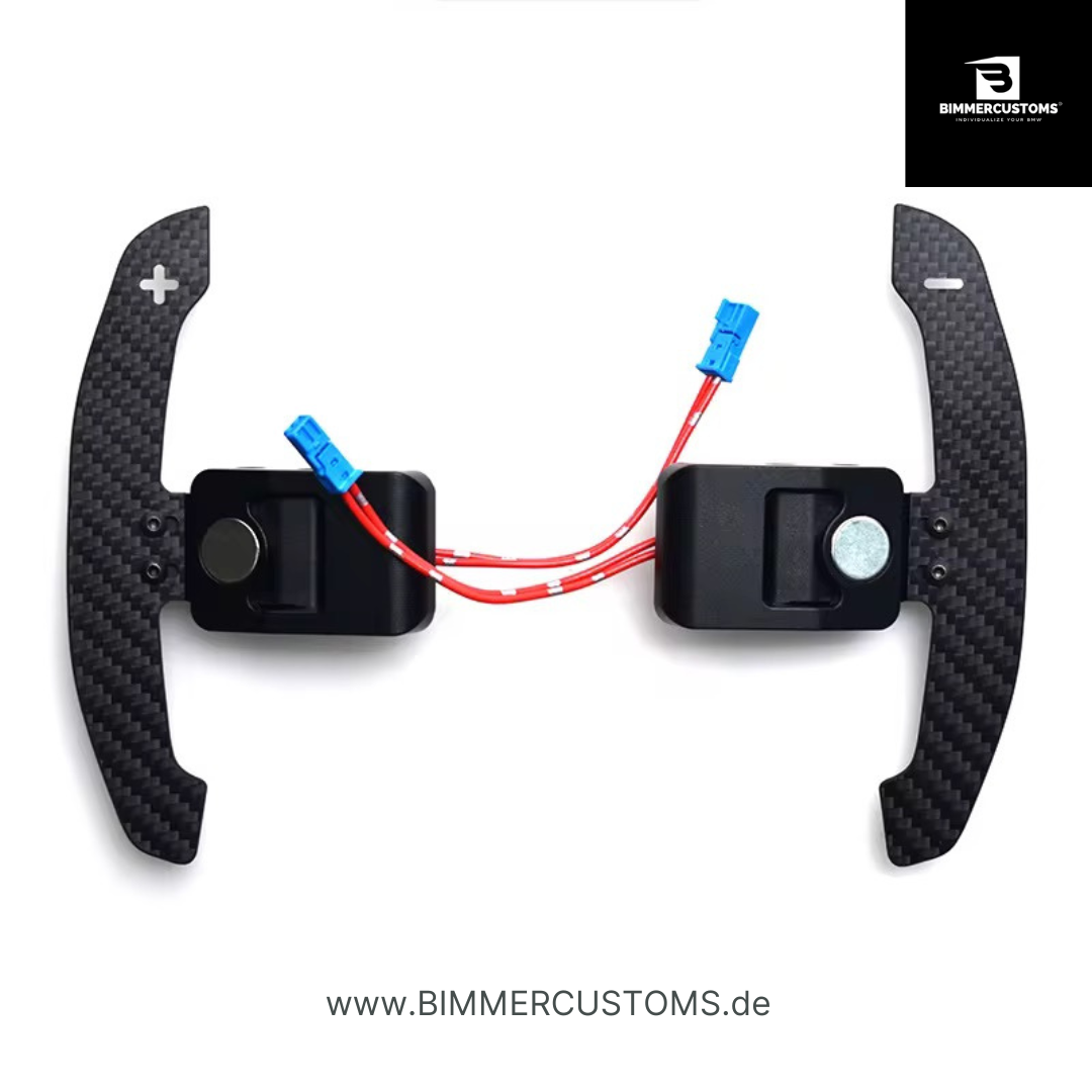 BIMMERCUSTOMS Magnetische Schaltwippen (Shift Paddles) PASSEND FÜR BMW F- & G-Serie F20 F30 F32 F80 F82 F87 G87 G80 G82 G20 G30 F90