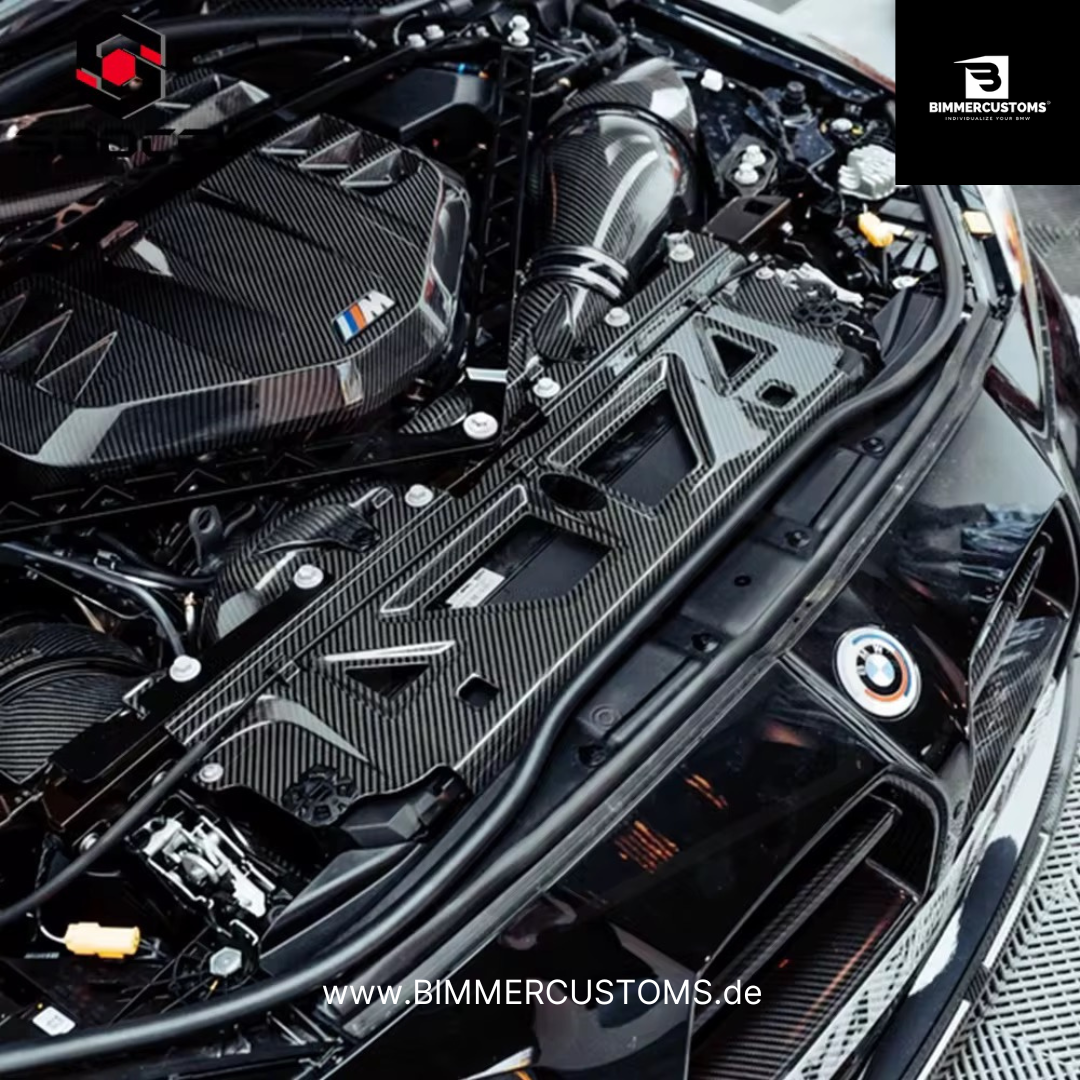Echt-Carbon Schlossträger Abdeckung – Passend für BMW G87 / G80 G81 / G82 G83 (S58) | BIMMERCUSTOMS