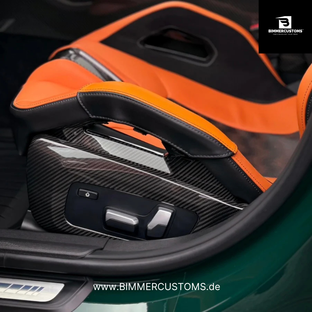 Carbonfiber Sitzseitenteile Seat Cover – passend für BMW M2 M3 G87 / G80 / G81 / M4 G82 G83 | BIMMERCUSTOMS