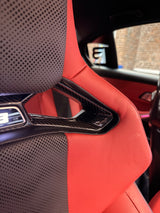 Carbonfiber Sitzschalen Einsätze passend für BMW M3/M4 G80 G81 G82 G82 (OEM-Fitment)