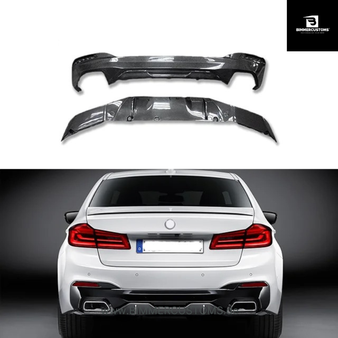 BIMMERCUSTOMS CARBON DIFFUSOR 2 TEILIG FÜR BMW 5er G30