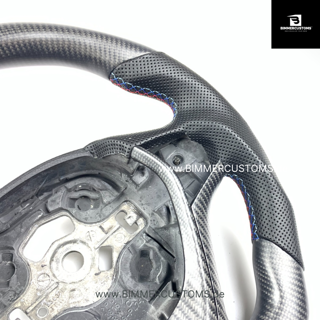 ALCANTARA CARBONFIBER MATT SPORT LENKRAD PASSEND FÜR BMW M2 F87 M3 F80 M4 F82 F83 F20 F21 F22 F23 F30 F31 F32 F33 F36 Competition