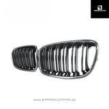 BIMMERCUSTOMS CARBON NIEREN DOPPELSTEG FRONTGRILL PASSEND FÜR BMW 1er F20 LCI