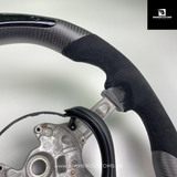 ALCANTARA CARBONFIBER MATT LENKRAD MIT RACE DISPLAY BLACK LINE PASSEND FÜR BMW M2 F87 M3 F80 M4 F82 F83 F20 F21 F22 F23 F30 F31 F32 F33 F36 Competition