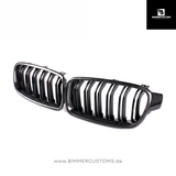 BIMMERCUSTOMS CARBON NIEREN DOPPELSTEG FRONTGRILL PASSEND FÜR BMW 3er F30 F31