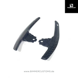 BIMMERCUSTOMS CARBONFIBER PADDLES WHITE LINE PASSEND FÜR BMW 1er 2er 3er 4er 5er 6er M2 M3 M4 M5 F20 F21 F22 F30 F31 F36 F80 F82 F83 F10 F11
