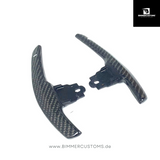 BIMMERCUSTOMS CARBONFIBER PADDLES WHITE LINE PASSEND FÜR BMW 1er 2er 3er 4er 5er 6er M2 M3 M4 M5 F20 F21 F22 F30 F31 F36 F80 F82 F83 F10 F11