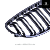 BIMMERCUSTOMS BLACK LINE DOPPELSTEG NIEREN ZIERGRILL PASSEND FÜR BMW 5er E60 E61